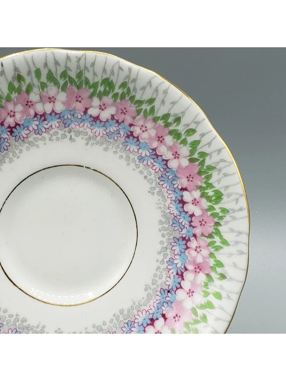 Royal Stafford Teacup & Saucer GLENDALE Petite Flowers England Bone China